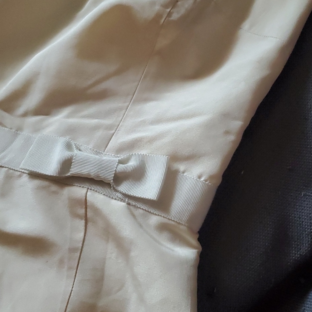 J.CREW SILK IVORY STRAPLESS DRESS 8 - Picture 6 of 9